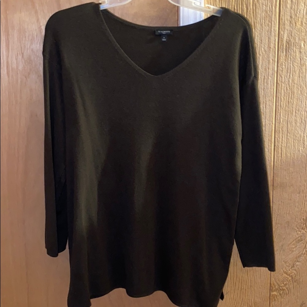 Dark green sweater